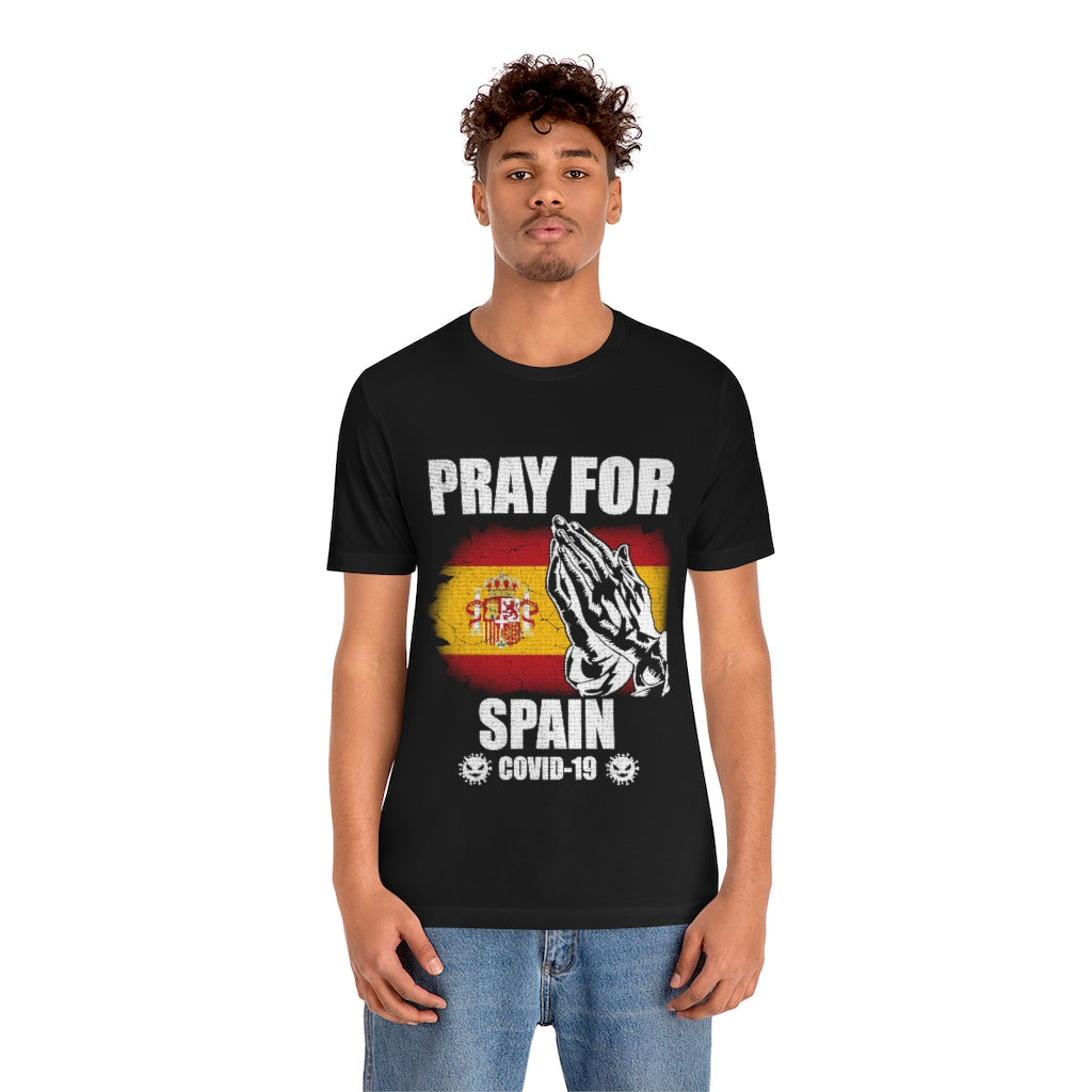 Pray For Spain Unisex Jersey Short Sleeve Tee