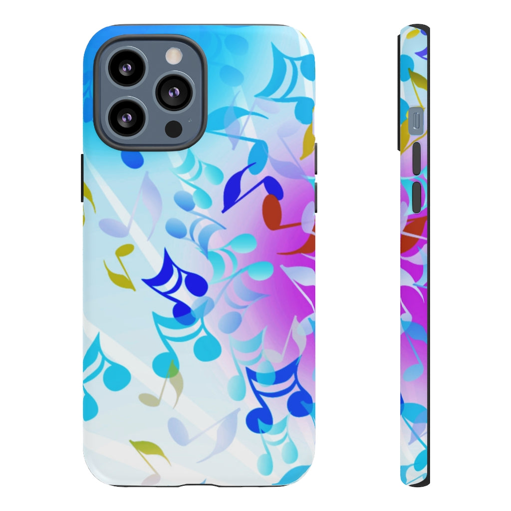Scattered Notes Music iPhone Tough Cases