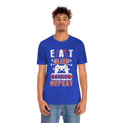 Gaming Repeat Unisex Jersey Short Sleeve Tee