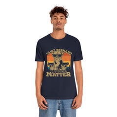 Saint Bernard Lives Matter Unisex Jersey Short Sleeve Tee