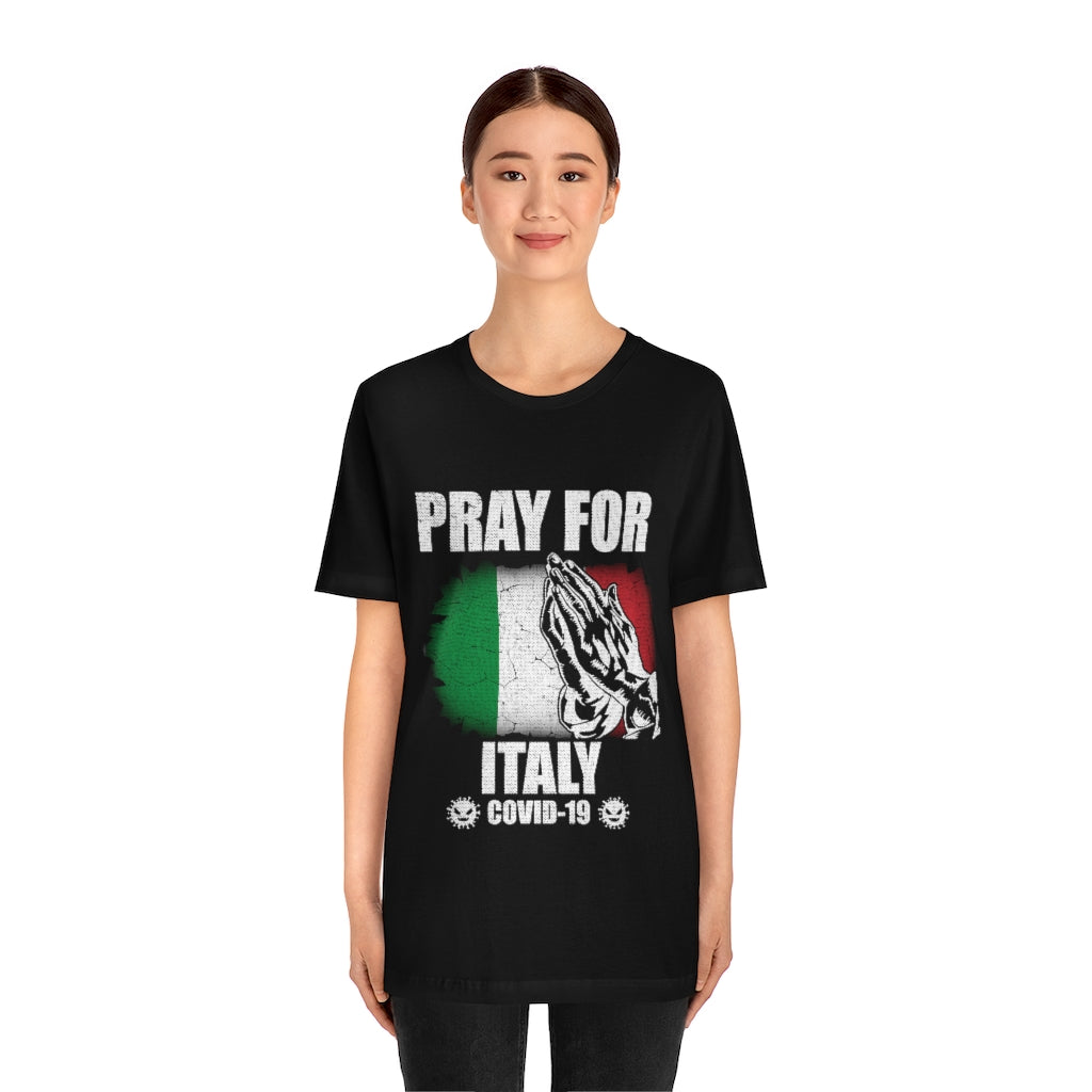 Pray For Italy Unisex Jersey Short Sleeve Tee