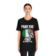 Pray For Italy Unisex Jersey Short Sleeve Tee
