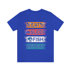 Fishing Repeat Unisex Jersey Short Sleeve Tee