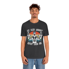Workout Repeat Unisex Jersey Short Sleeve Tee