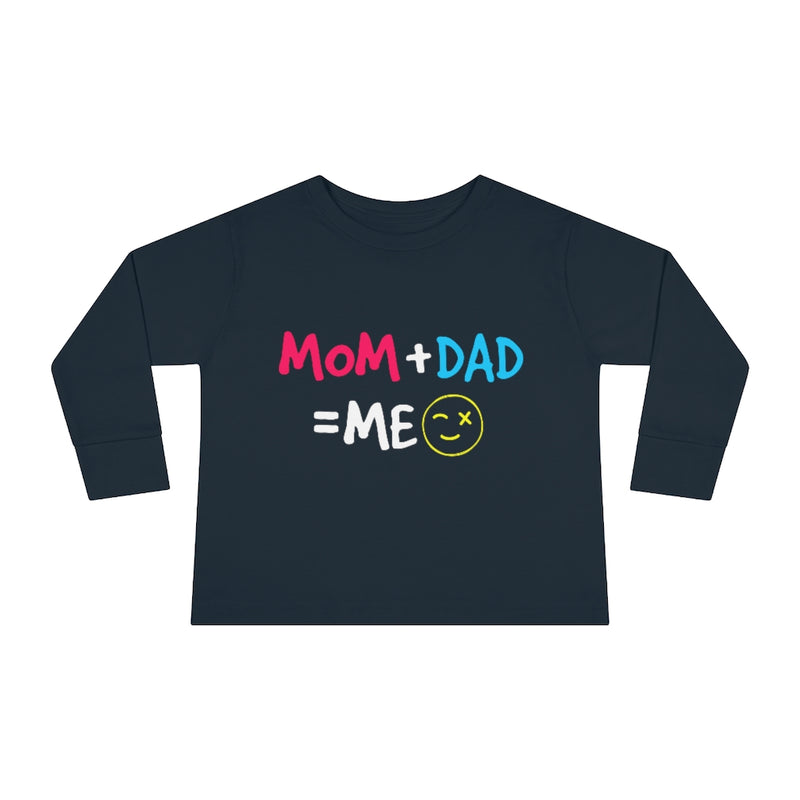 Mom Dad Me Toddler Long Sleeve Tee