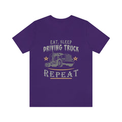 Truck Driving Repeat Unisex Jersey Short Sleeve Tee