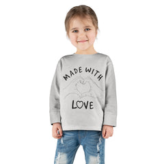 Made With Love Toddler Long Sleeve Tee