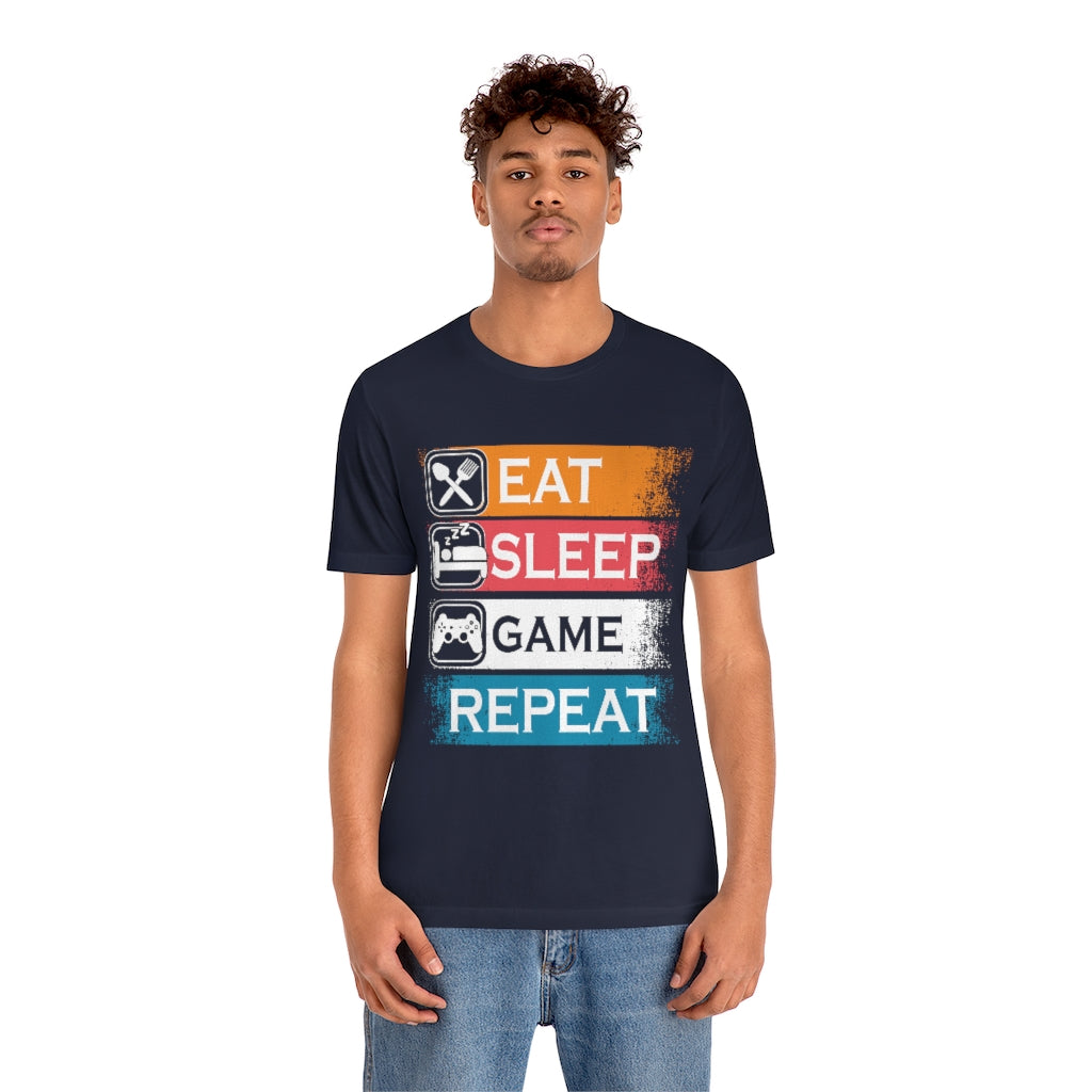 Gaming Repeat Unisex Jersey Short Sleeve Tee