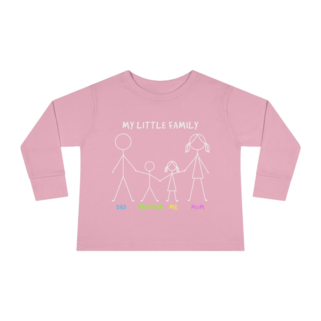 My Little Family Toddler Long Sleeve Tee