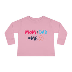 Mom Dad Me Toddler Long Sleeve Tee