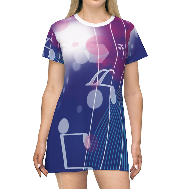 Lost Notes Music T-Shirt Dress