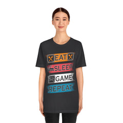 Gaming Repeat Unisex Jersey Short Sleeve Tee