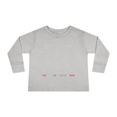 My Little Family Toddler Long Sleeve Tee