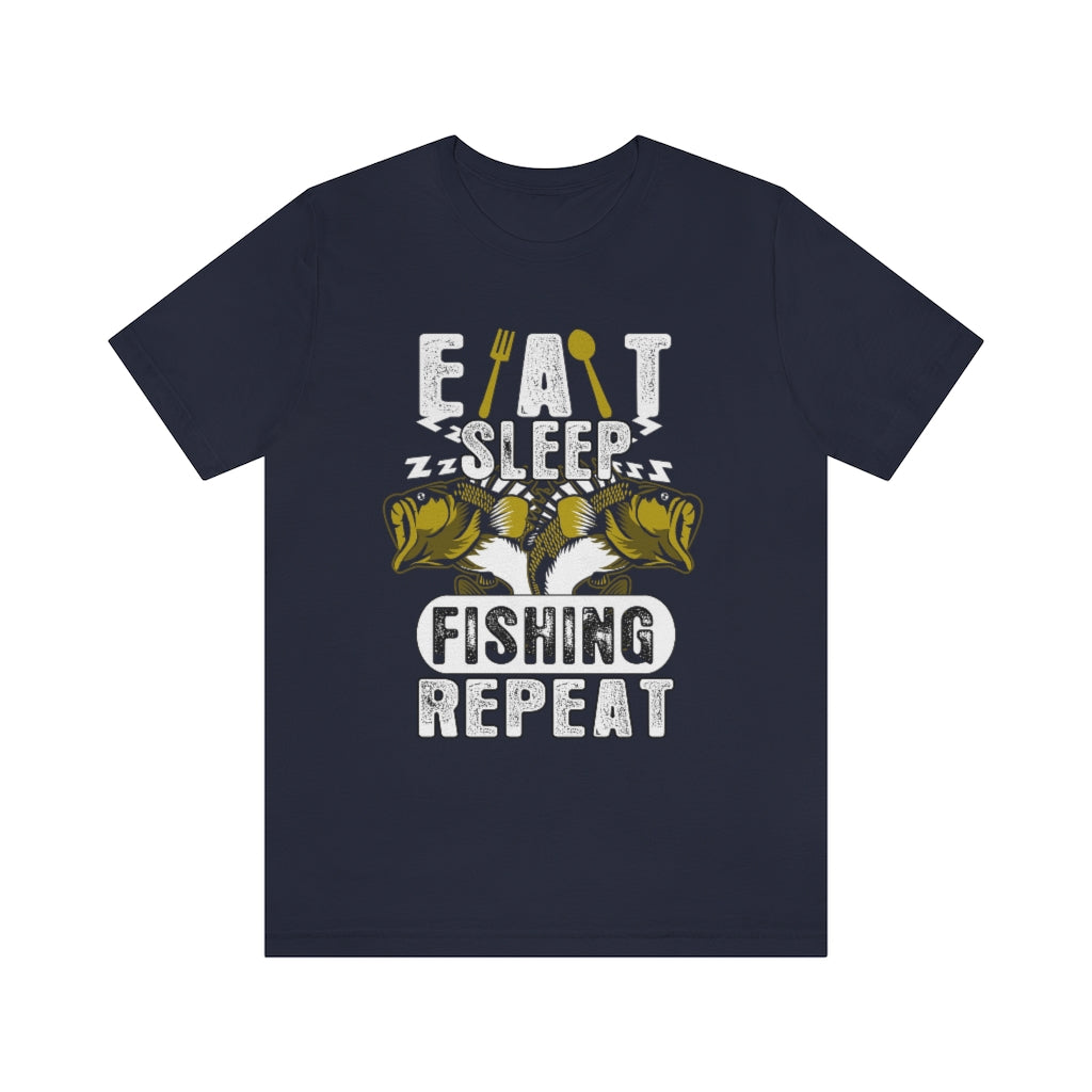 Fishing Repeat Unisex Jersey Short Sleeve Tee