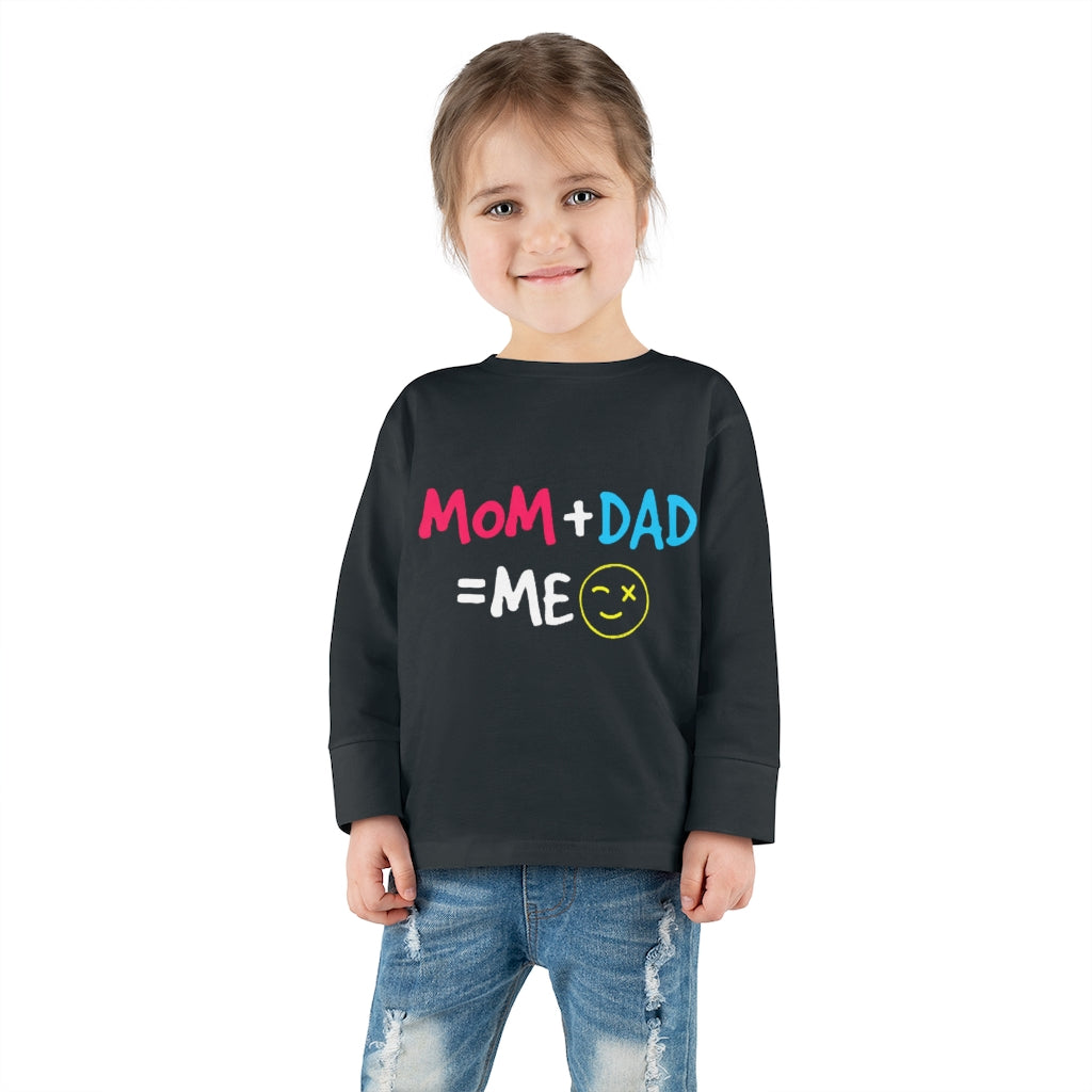 Mom Dad Me Toddler Long Sleeve Tee