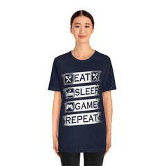 Gaming Repeat Unisex Jersey Short Sleeve Tee