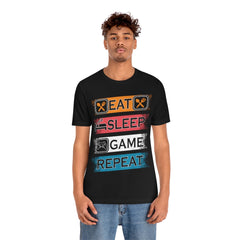 Gaming Repeat Unisex Jersey Short Sleeve Tee