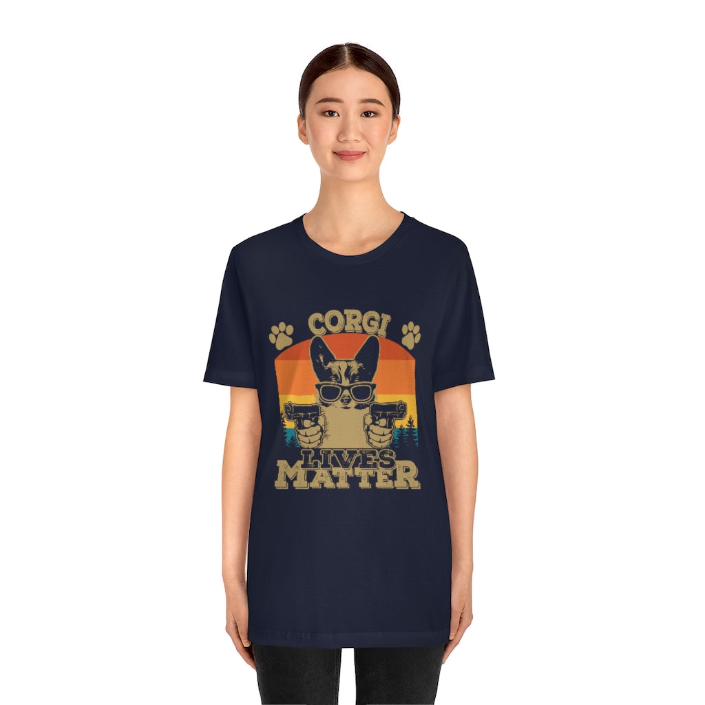 Corgi Lives Matter Unisex Jersey Short Sleeve Tee