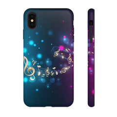 Golden Notes Music iPhone Tough Cases