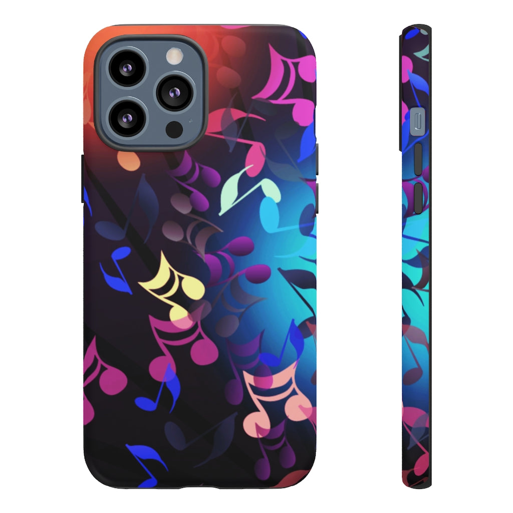 Scattered Notes Music iPhone Tough Cases