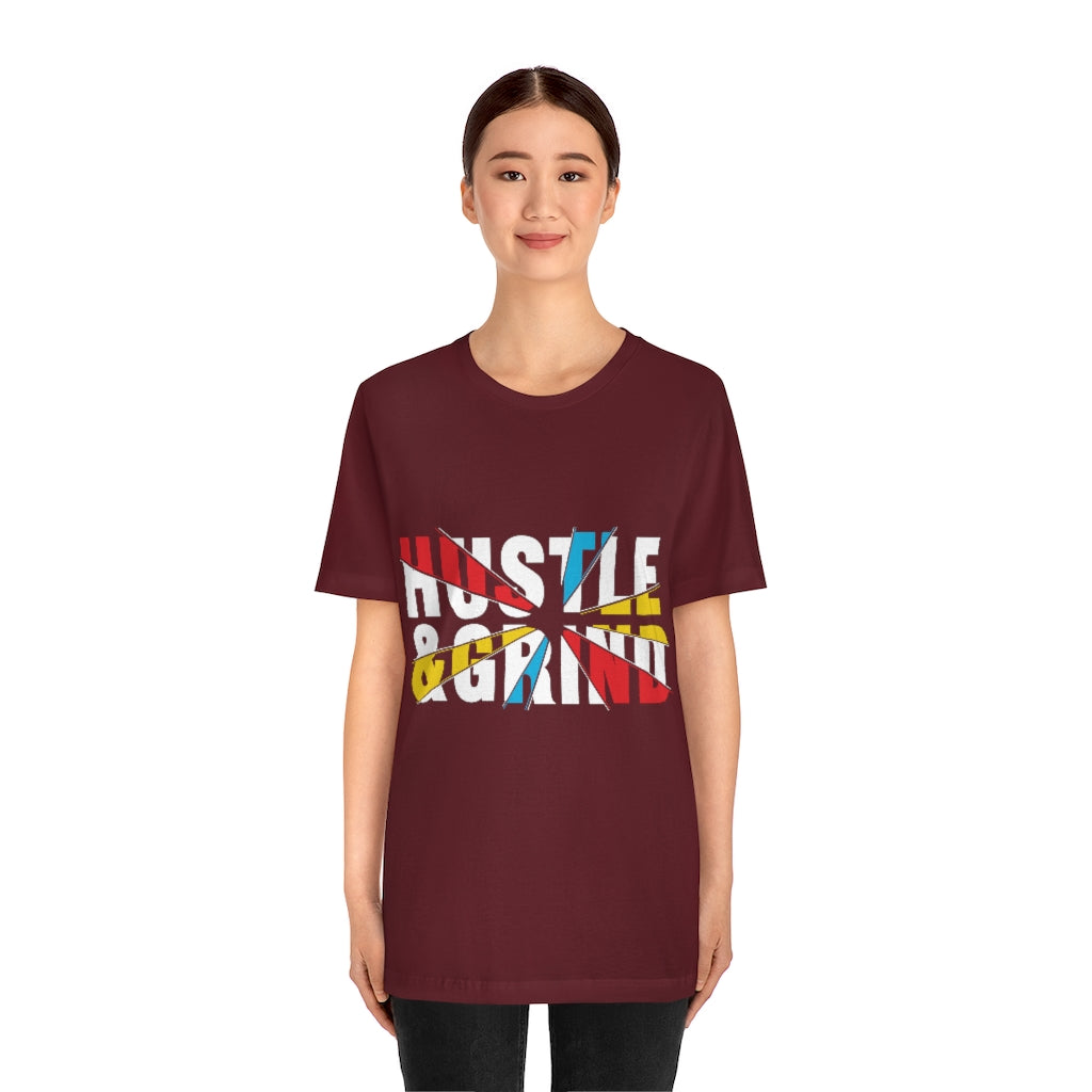 Hustle And Grind Unisex Jersey Short Sleeve Tee