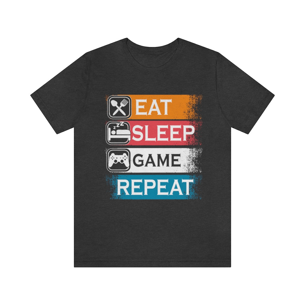 Gaming Repeat Unisex Jersey Short Sleeve Tee