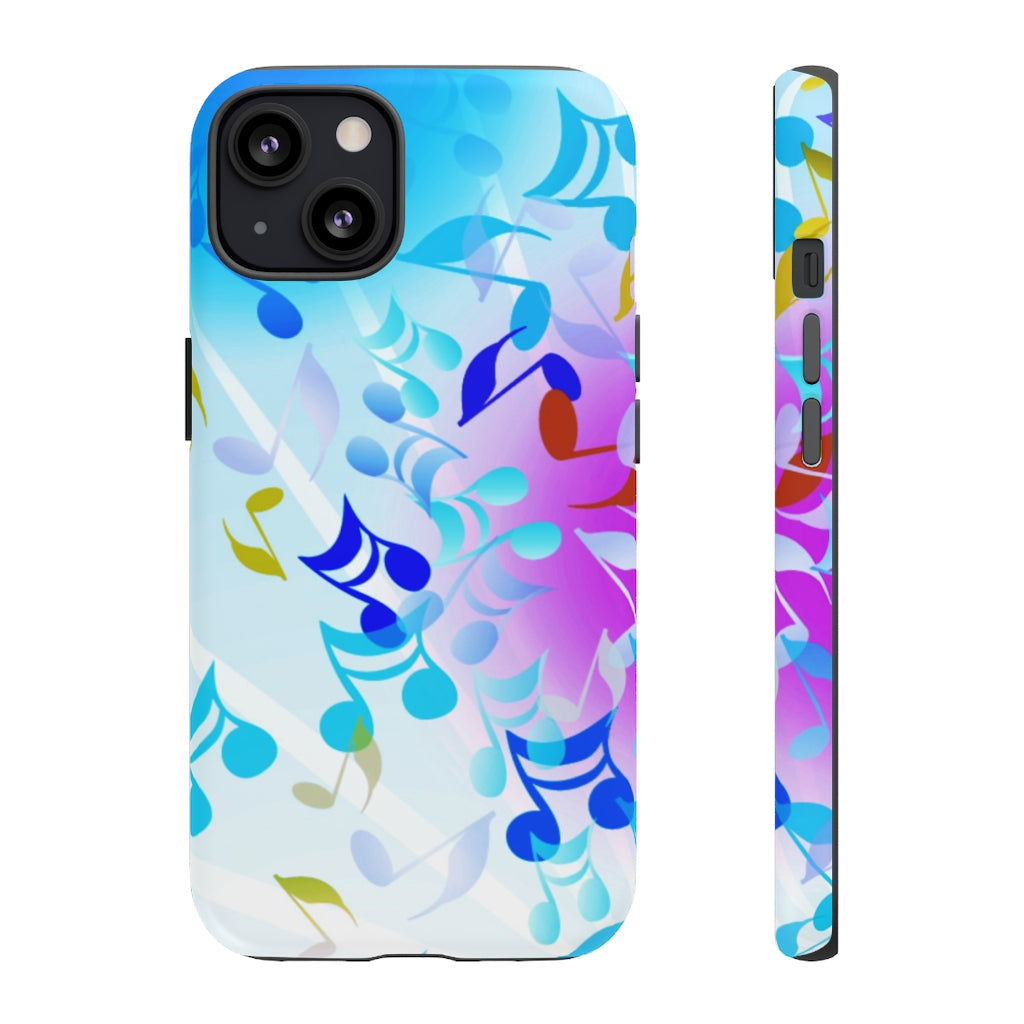Scattered Notes Music iPhone Tough Cases