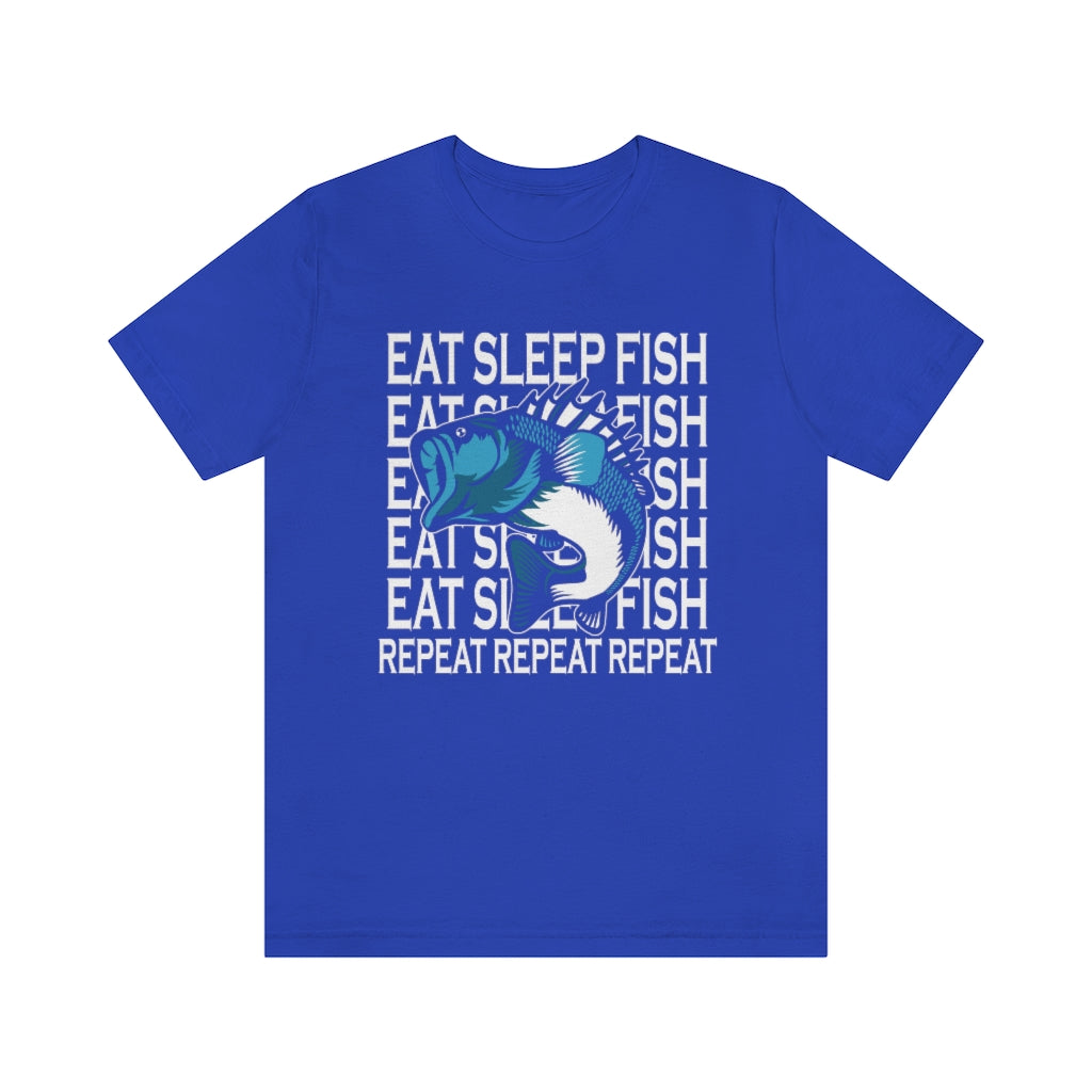 Fishing Repeat Unisex Jersey Short Sleeve Tee