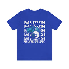 Fishing Repeat Unisex Jersey Short Sleeve Tee