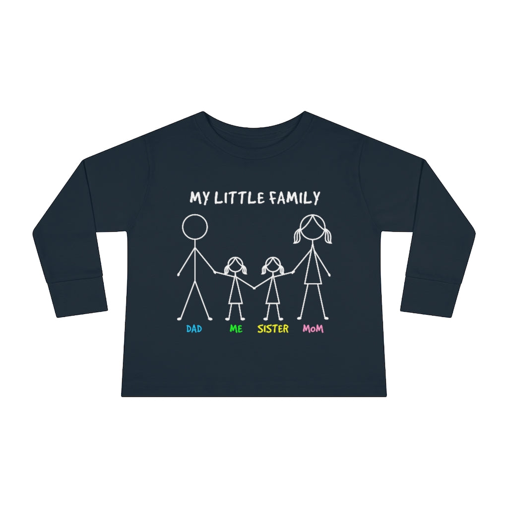 My Little Family Toddler Long Sleeve Tee