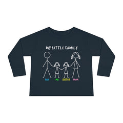 My Little Family Toddler Long Sleeve Tee