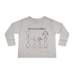 My Little Family Toddler Long Sleeve Tee