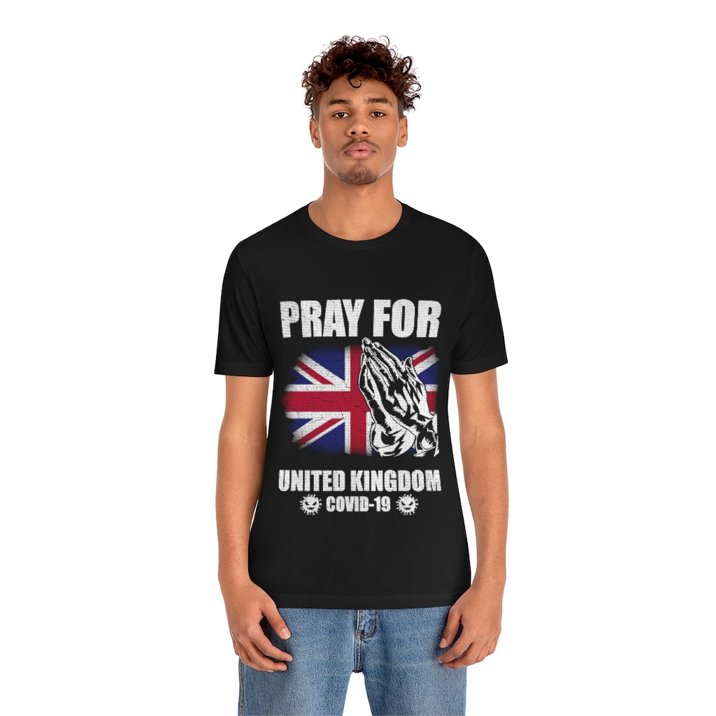 Pray For United Kingdom Unisex Jersey Short Sleeve Tee