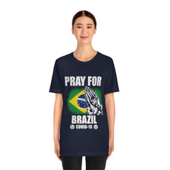 Pray For Brazil Unisex Jersey Short Sleeve Tee
