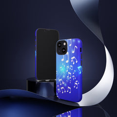 Curving Notes Music iPhone Tough Cases