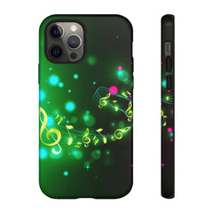 Golden Notes Music iPhone Tough Cases
