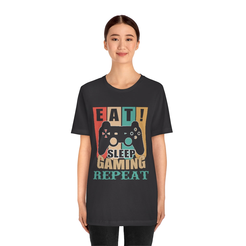 Gaming Repeat Unisex Jersey Short Sleeve Tee