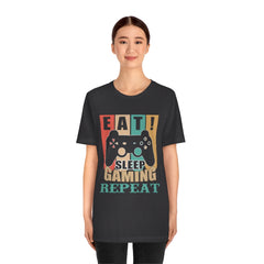 Gaming Repeat Unisex Jersey Short Sleeve Tee