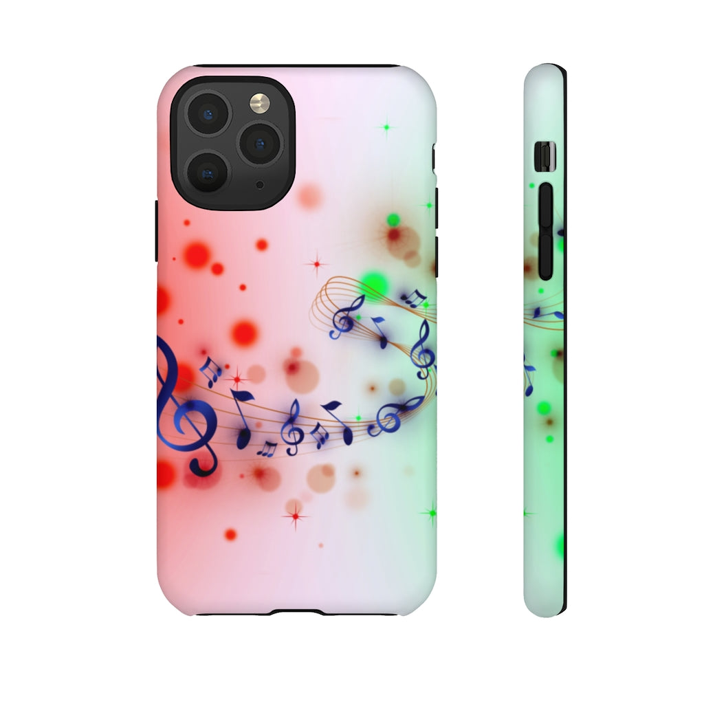 Purple Notes Music iPhone Tough Cases