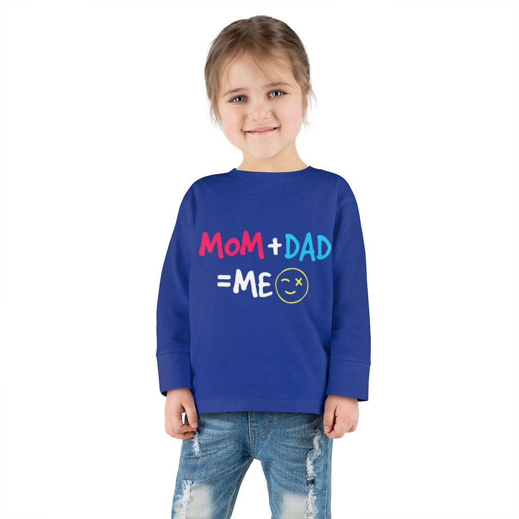 Mom Dad Me Toddler Long Sleeve Tee