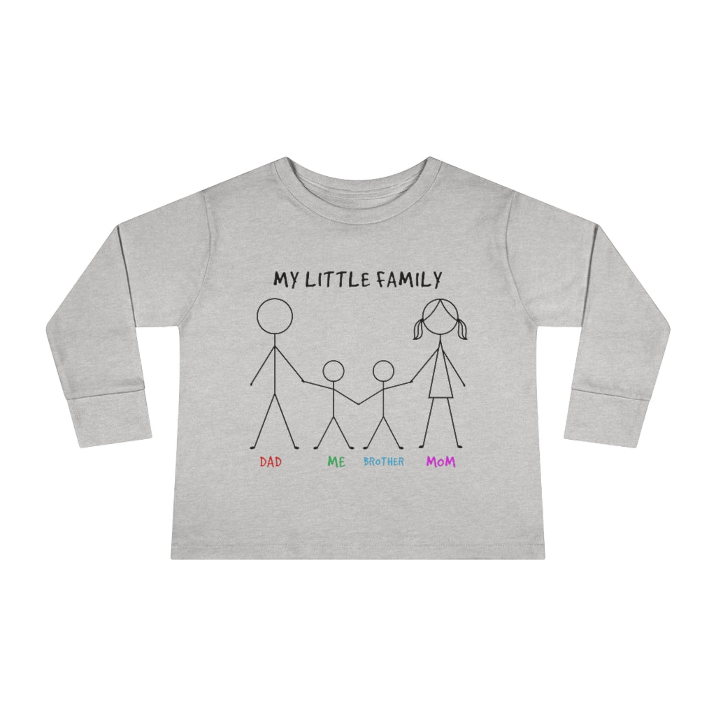 My Little Family Toddler Long Sleeve Tee