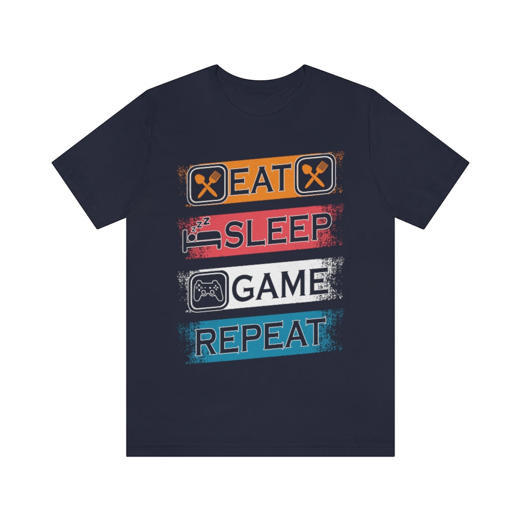 Gaming Repeat Unisex Jersey Short Sleeve Tee