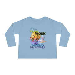 Team Work Toddler Long Sleeve Tee