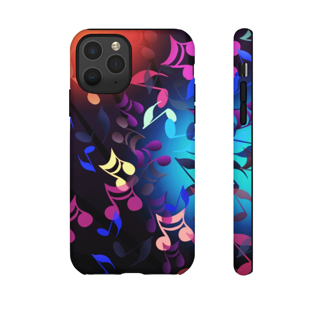 Scattered Notes Music iPhone Tough Cases