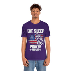 Prayer Repeat Unisex Jersey Short Sleeve Tee