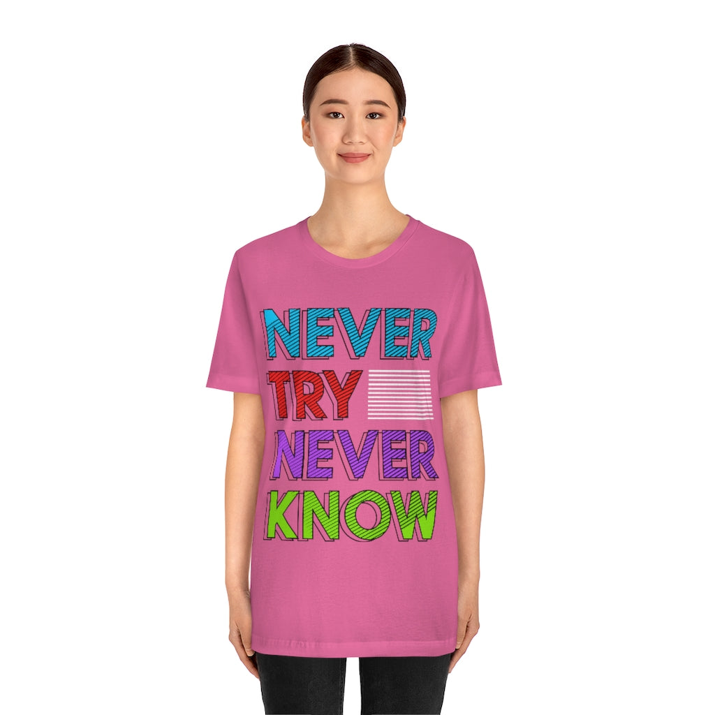 Never Know Unisex Jersey Short Sleeve Tee