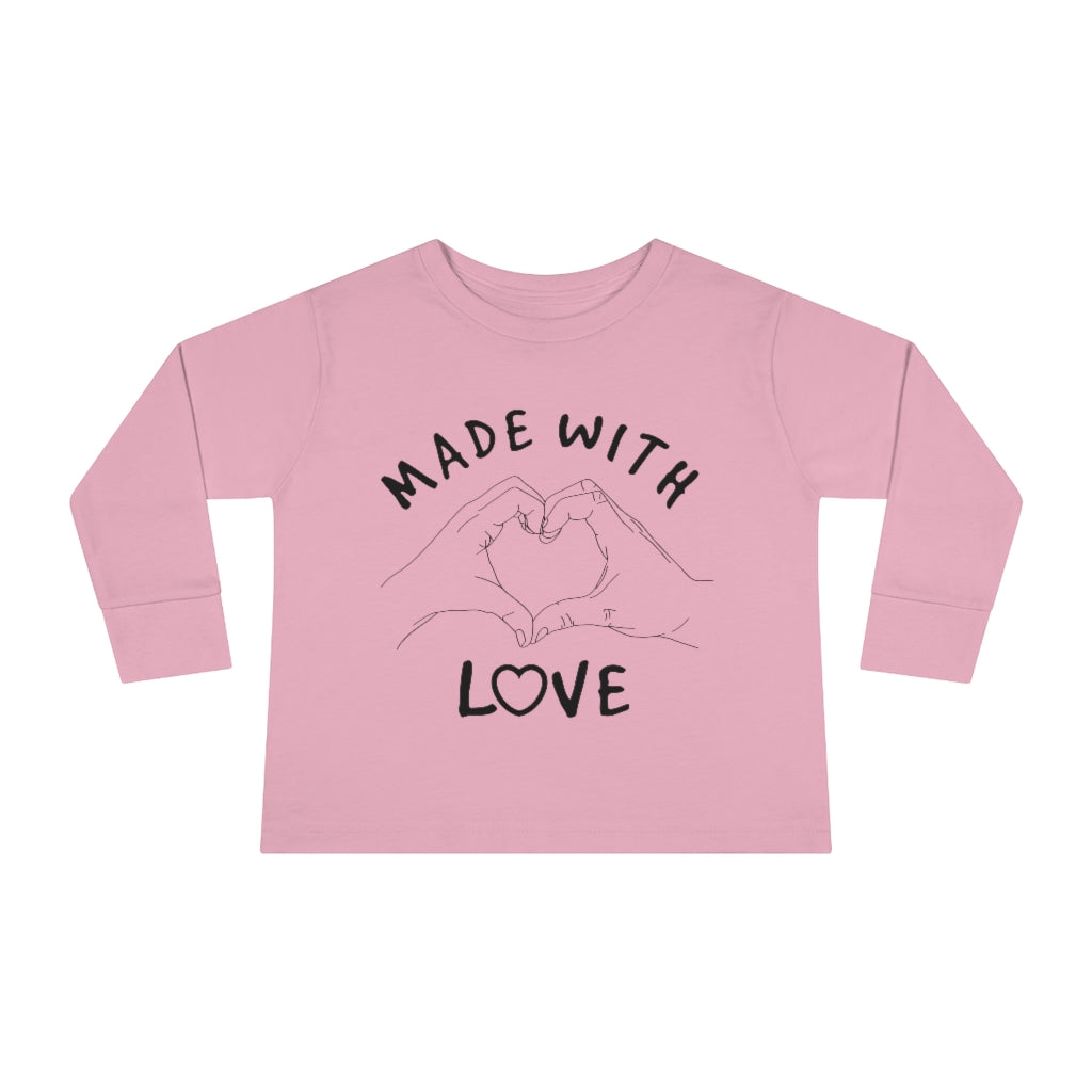 Made With Love Toddler Long Sleeve Tee