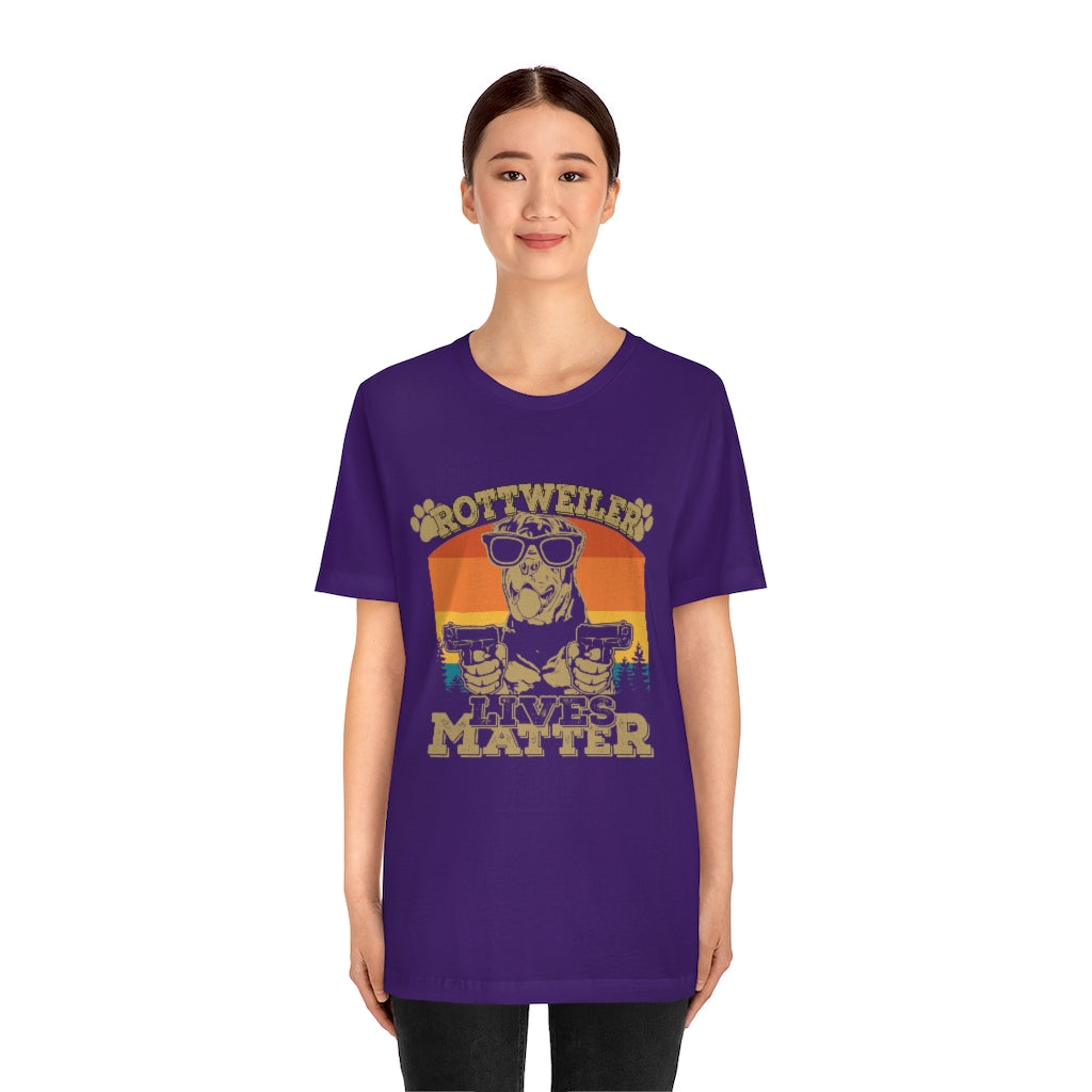 Rottweiler Lives Matter Unisex Jersey Short Sleeve Tee