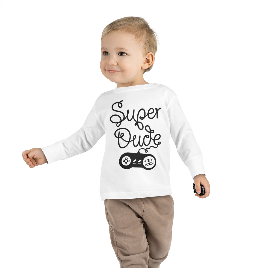 Super Dude Toddler Long Sleeve Tee
