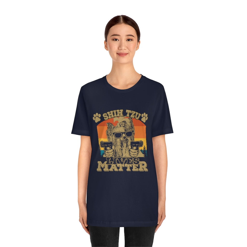 Shih Tzu Lives Matter Unisex Jersey Short Sleeve Tee